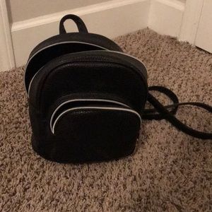 black asos mini backpack